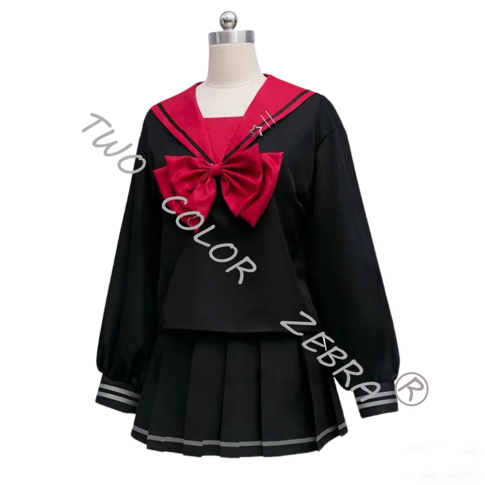 Needy Girl Overdose KAngel Cosplay Costume Black JK Uniform Full Set Wig Sailor Suit Halloween Comic Con Party Roleplay Outfits view 5