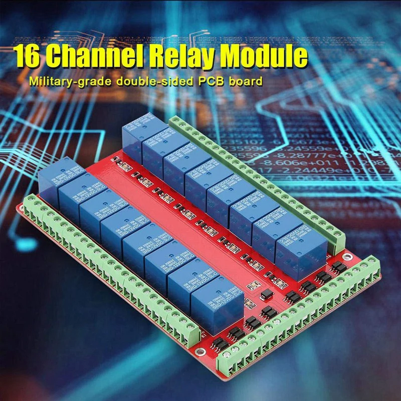 24V 16-Channel Relay Control Module Isolated 16-Channel Relay Control Module Interface Boards