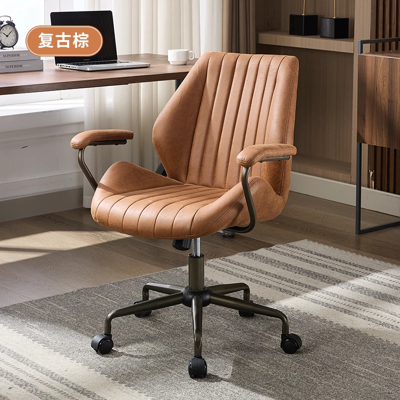 

Computer Household Chair American Retro Lifting Happy Study Office Chair Nordic Single Home Room Silla Oficina Furniture