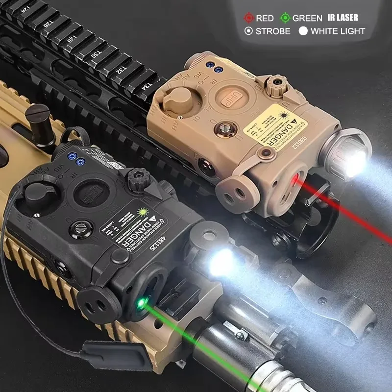 

PEQ-15 Red/Green Dot IR Laser Sight LA-PEQ15 Tactical Weapon Light White LED Flashlight Hunting AR15Rifle 20mm Rail