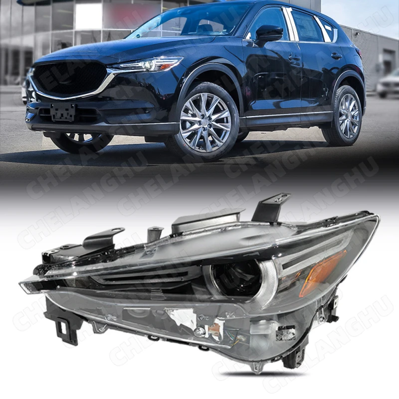 

Светодиодная фара для Mazda CX-5 2017 2018 2019 2020 2021, американская версия, левая передняя фара DRL с AFS, автомобильные аксессуары