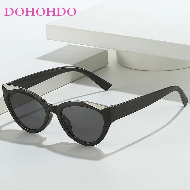 

Retro Luxury Cat Eye Women Sunglasses Fashion Brand Design Small Frame Men Sunglass Driving Travel Shade Eyeglasses Female UV400