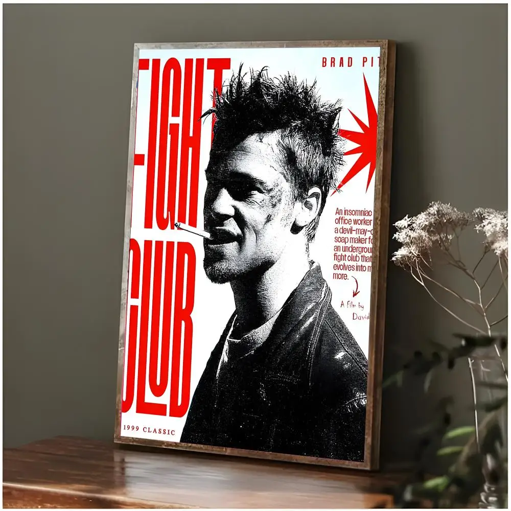 Thought-Provoking Movie F-Fight Club Poster Modern Wall Art Bedroom Living Room Print Unframed