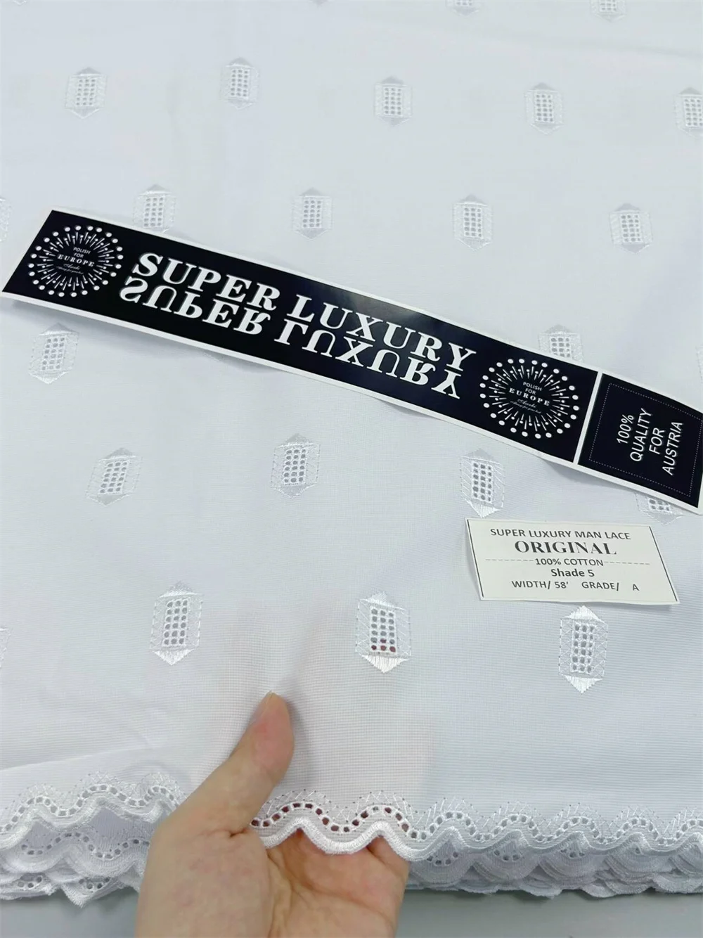 

Latest 2024 Atiku Material 100% Cotton Swiss Voile Lace Switzerland Soft Quality African Fabric for Men and Women ClothesWp583-1