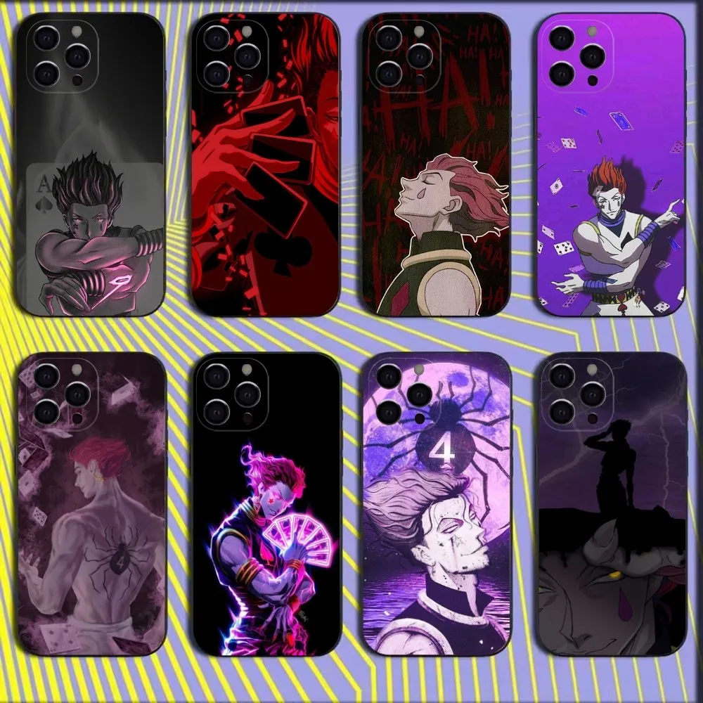 

Anime H-Hisoka M-Morow Phone Case For iPhone 16,15,14,13,12,11,Mini,Pro,SE,MAX White Matte Shockproof Cover