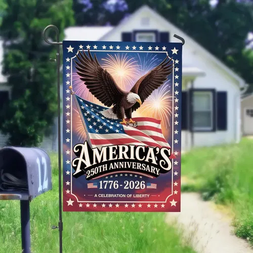 Years America Garden Flag House Yard Outdoor Decor Double S UUI GGX