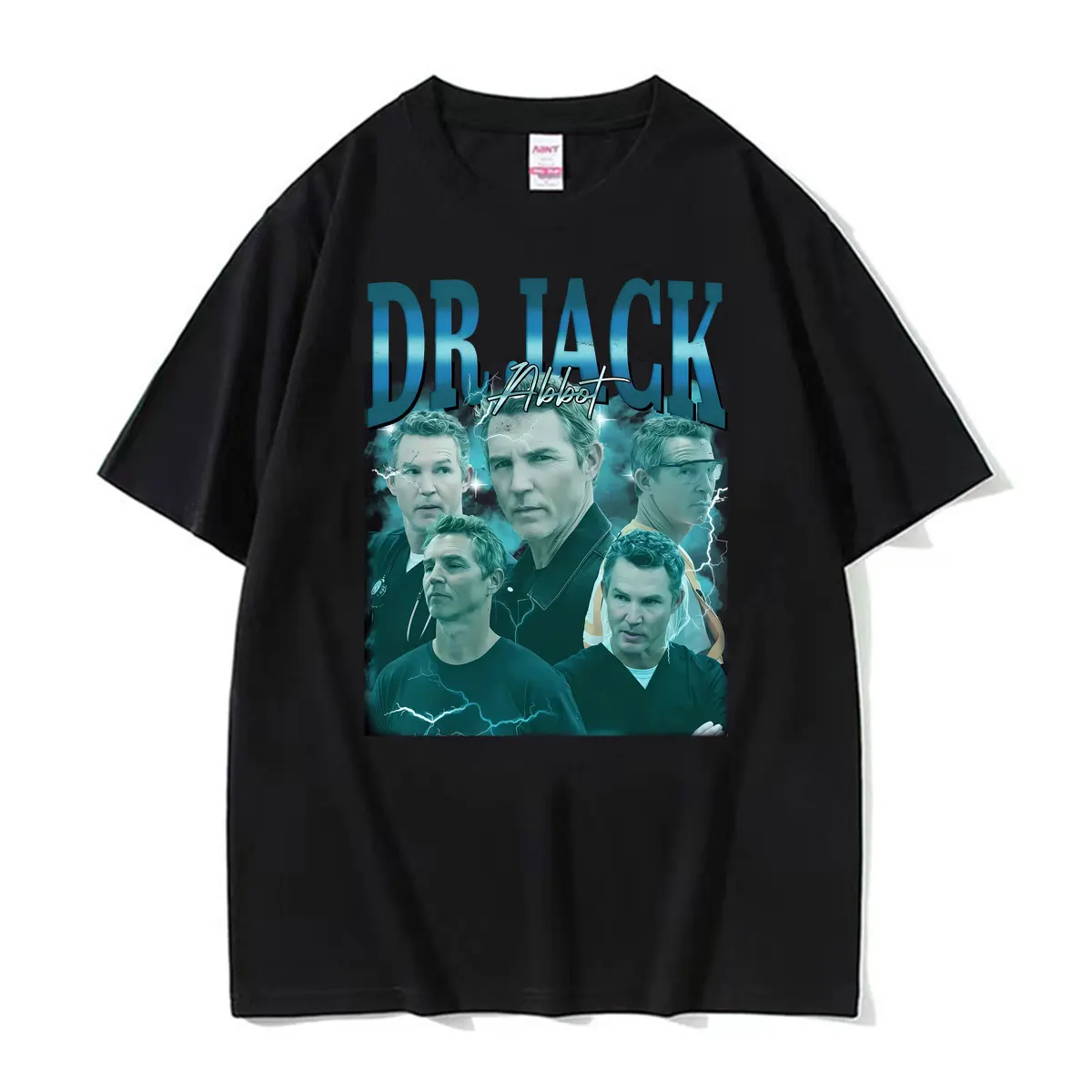 Funny Dr. Jack Abbot Blue Unisex Vintage 90s Merch T Shirts Men Women Harajuku Fashion T Shirt Casual Loose High Quality T-shirt