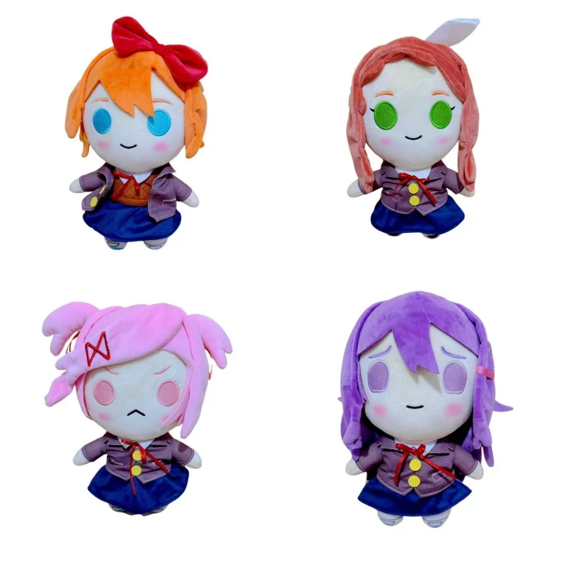 Nuevo Peluche de 25 cm del Juego Doki Doki Literature Club, Muñeco de Anime Cosplay de Monika, Natsuki, Sayori y Yuri