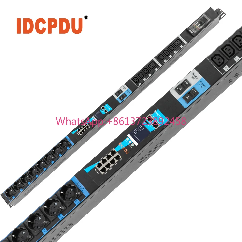 IDCPDU Smart Intelligent PDU Power Distribution Unit High Power Customizable TCP IP SNMP Rack Power Strip Germany