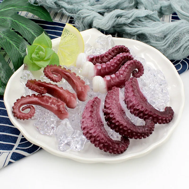 Simulation Squid Fake Food Seafood Model Barbecue Accessories Window Decoration Kitchen Photography Props Home Decor