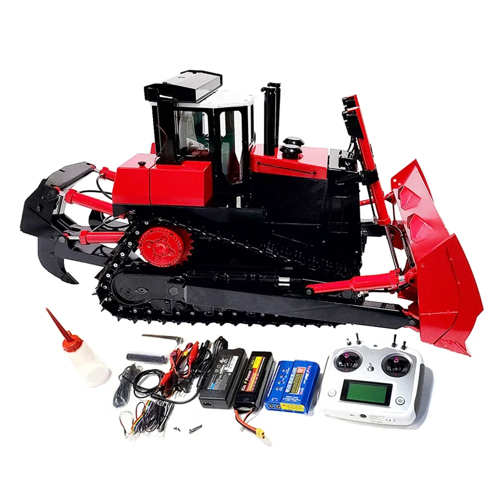 In stock RC 1/14 JDM-98RC Hydraulic Dozer Standard Light Group Sound Group Custom Painted RTR Dozer Hydraulic Model Boy Toy Gift