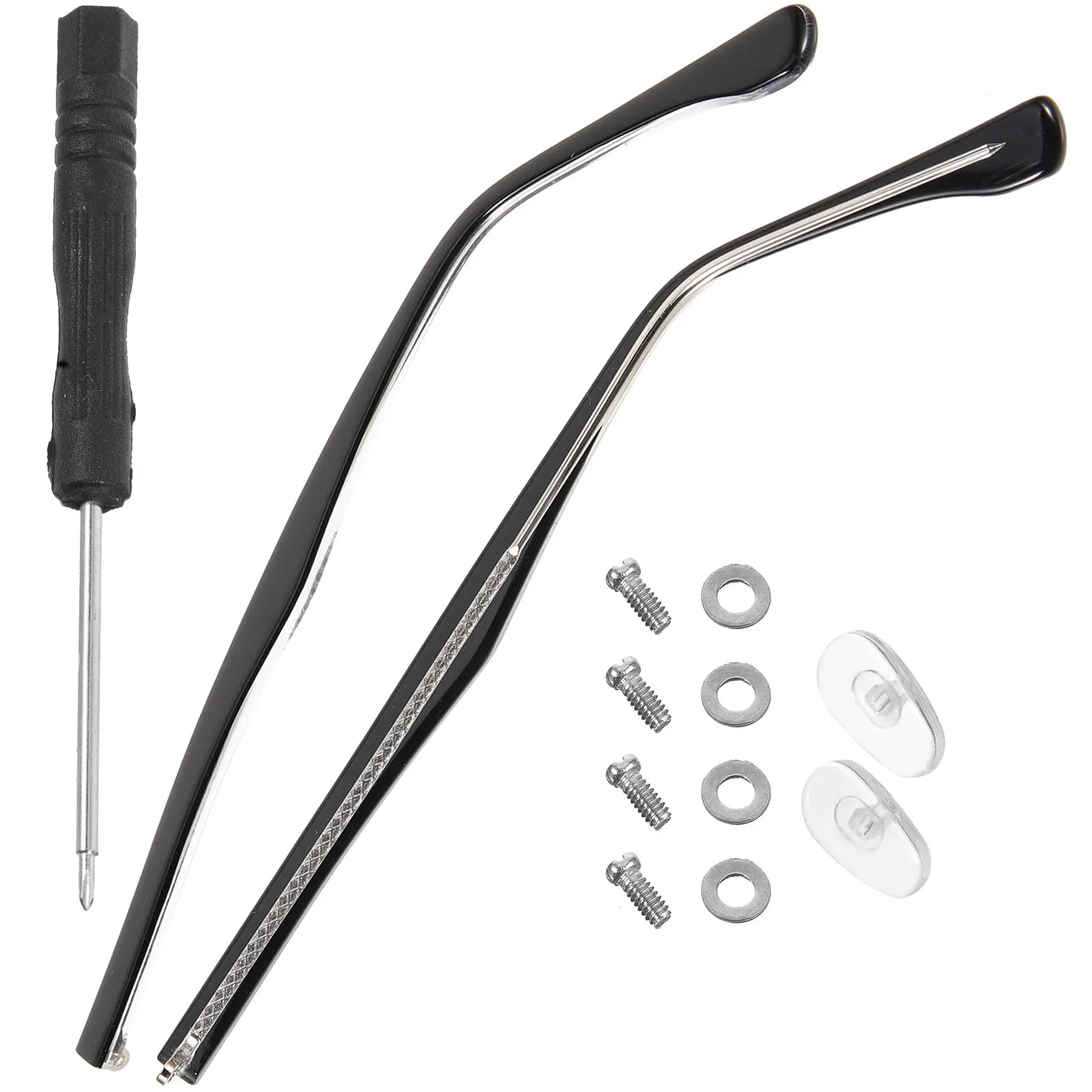 1Pair Easy Install Universal Glasses Temple Replacement Arms for Eyeglasses Sunglasses Reading Myopia Frames Polished