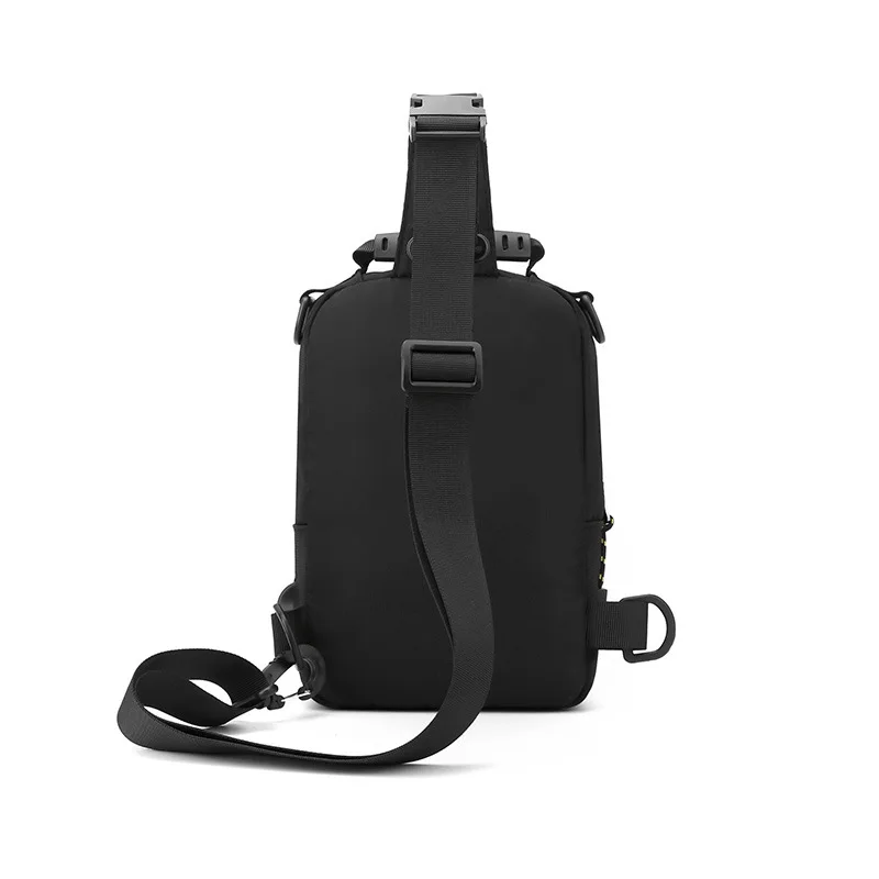 Waterproof Casual Chest Bag Men Multifunction USB Charging Men Crossbody Bag Small Travel Chest Bag Pack Male