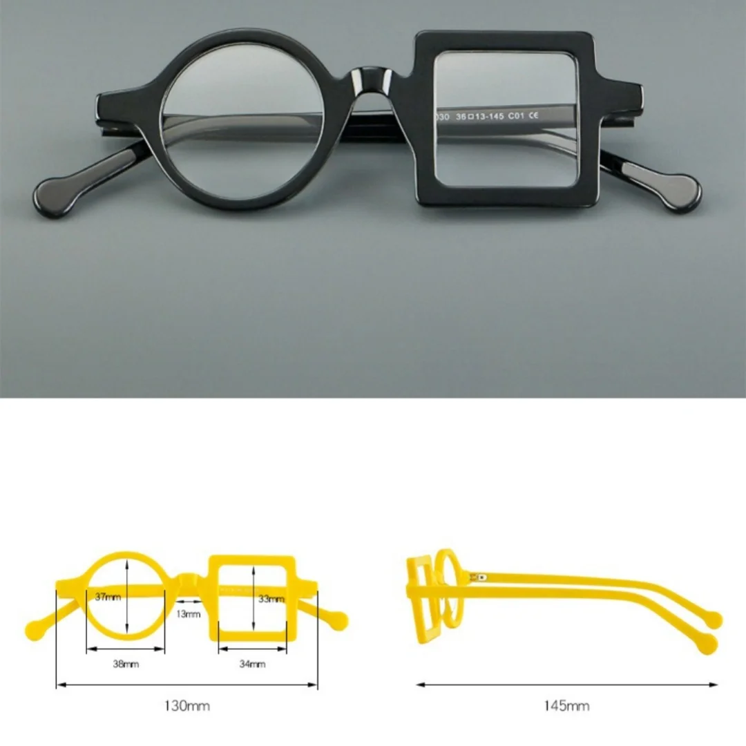 Progressive Prescription Glasses Custom Photochromic Myopia Optical Lens Eyewear Women Round Eyeglasses Acetate Frame