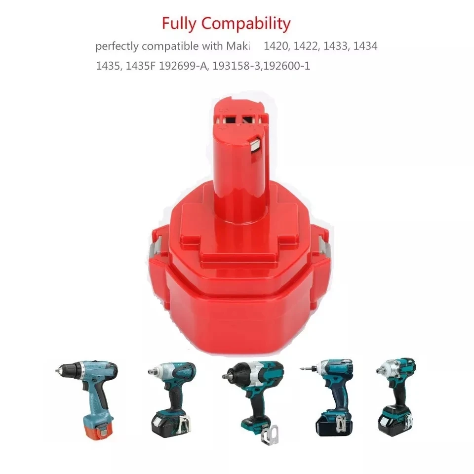Imagem -02 - Bateria de Substituição Aokaidikui para Makita 14.4v 6800mah ni mh Ferramentas Elétricas Recarregáveis Pa14 1422 6281d