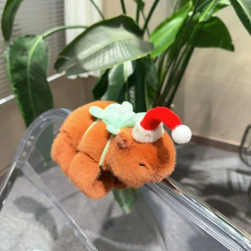 Capybara Rodent Slap Bracelet Series Pink Capybara Wrist Style Plush Doll Slap Bracelet Simulation Cute