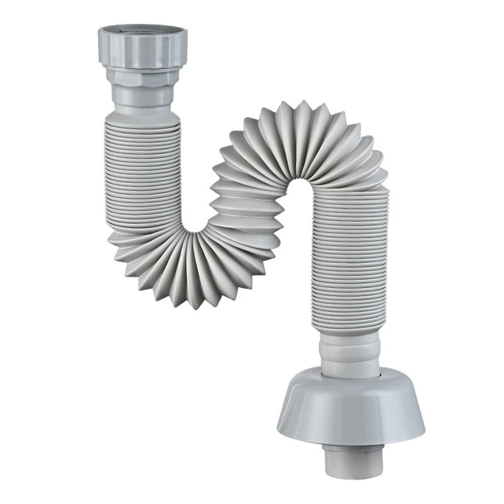 Flexible Sink Drain Pipe Retractable Deodorant Sewer Drainage Water Hose Wash Basin Drainer Bathroom Kitchen Accessories