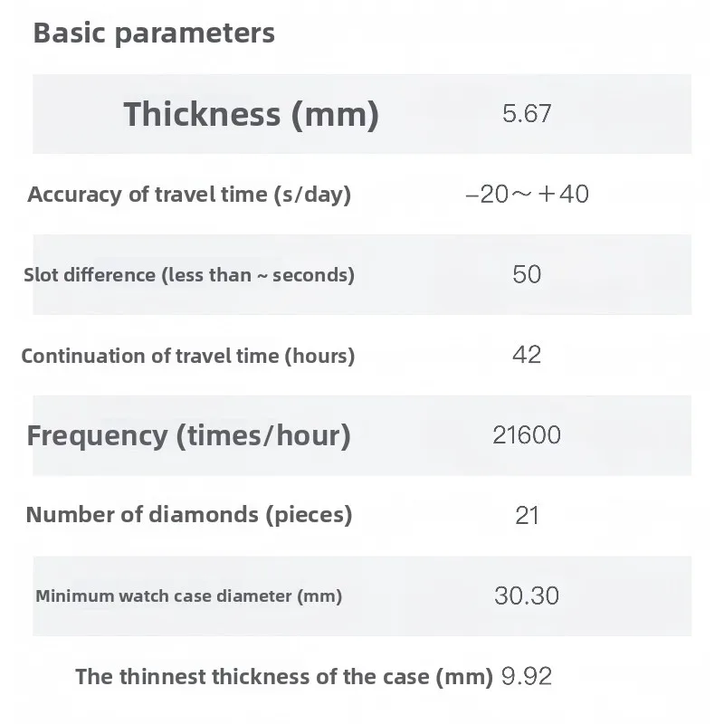Watch Movement for 82S5 Calibre Two and a Half Hands 5 o'clock Small Seconds Gold Machine for Miyuda
