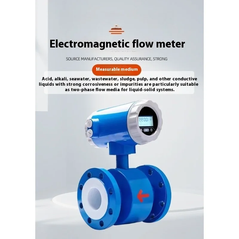 

Intelligent Electromagnetic Flowmeter Integrated Acid and Alkali Resistant High-precision Sewage Flowmeter Liquid