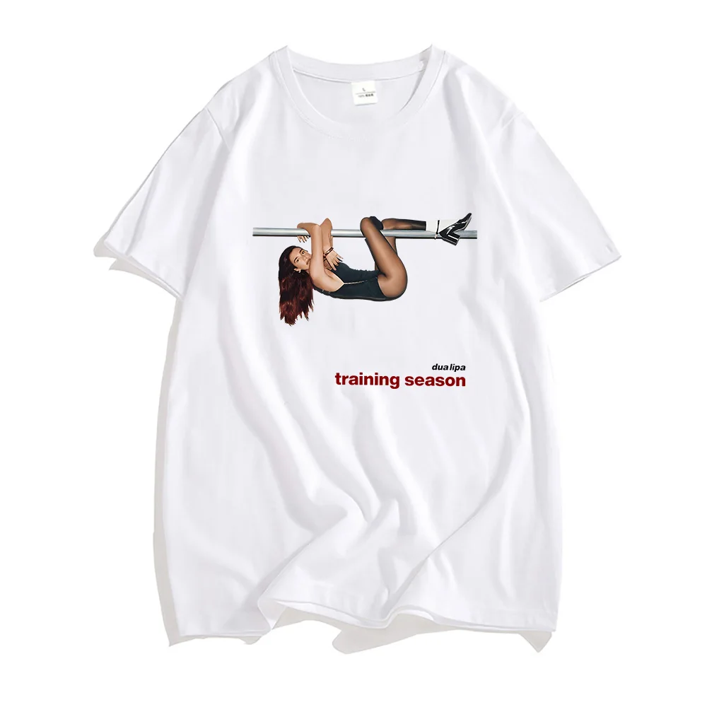 Dua-Lipa Singer Printing T-shirts Summer Harajuku Hip Hop Tee-shirt Cotton Short Sleeve Casual Tshirts Hombre Aesthetic Tees Top