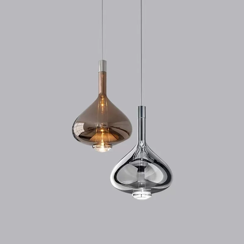 Italienischer Designer-LED-Glas-Kronleuchter, Hotel, Küche, Restaurant, Bar, Schlafzimmer, einfache Pendelleuchte, Indoor Rart, hängende Beleuchtung, Dekor