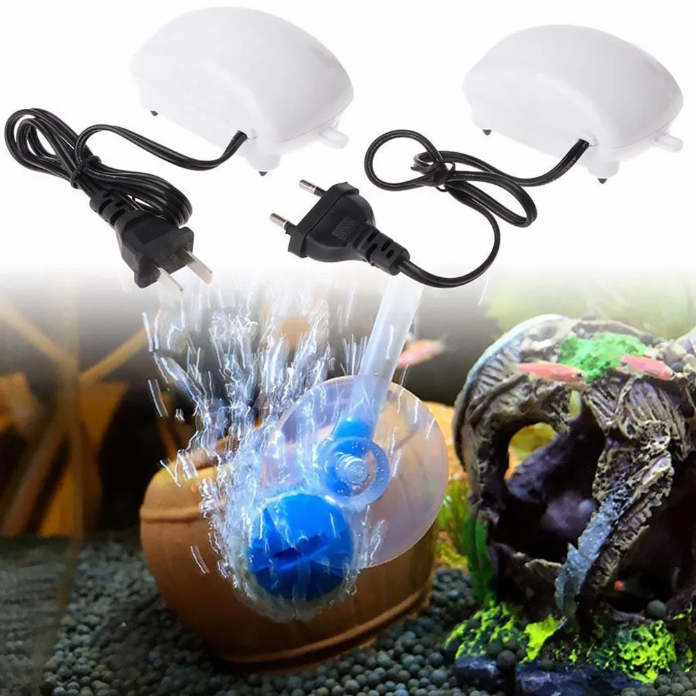 

1 set Air Pump For Aquarium Single Hole Oxygen Aerator Dual Air Chamber Silent Technology High-Performance Abs Copper Fish Tank