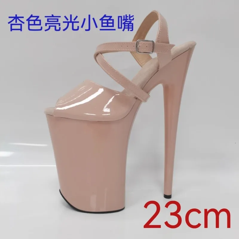 23CM/9inches Luminous PU upper Platform High Heels Shoes Sexy Pole Dance Sandals Pole Dance shoes