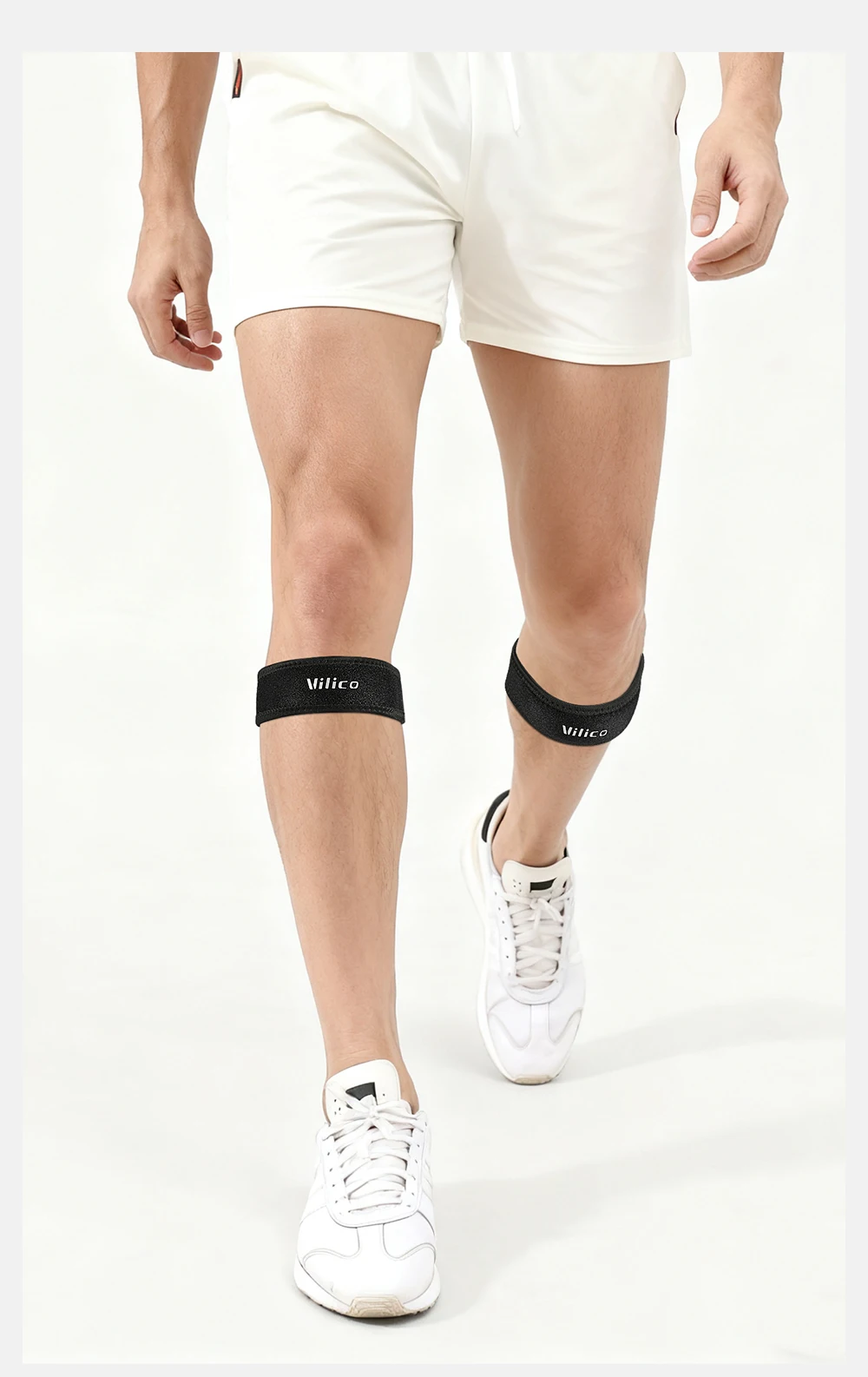 1 Stück Kniescheiben-Band aus Silikagel, Kniesensorikschutz, Kniebandage für Laufen, Sport, Radfahren, Fitness, Knieschutz-Ausrüstung – Detail 9