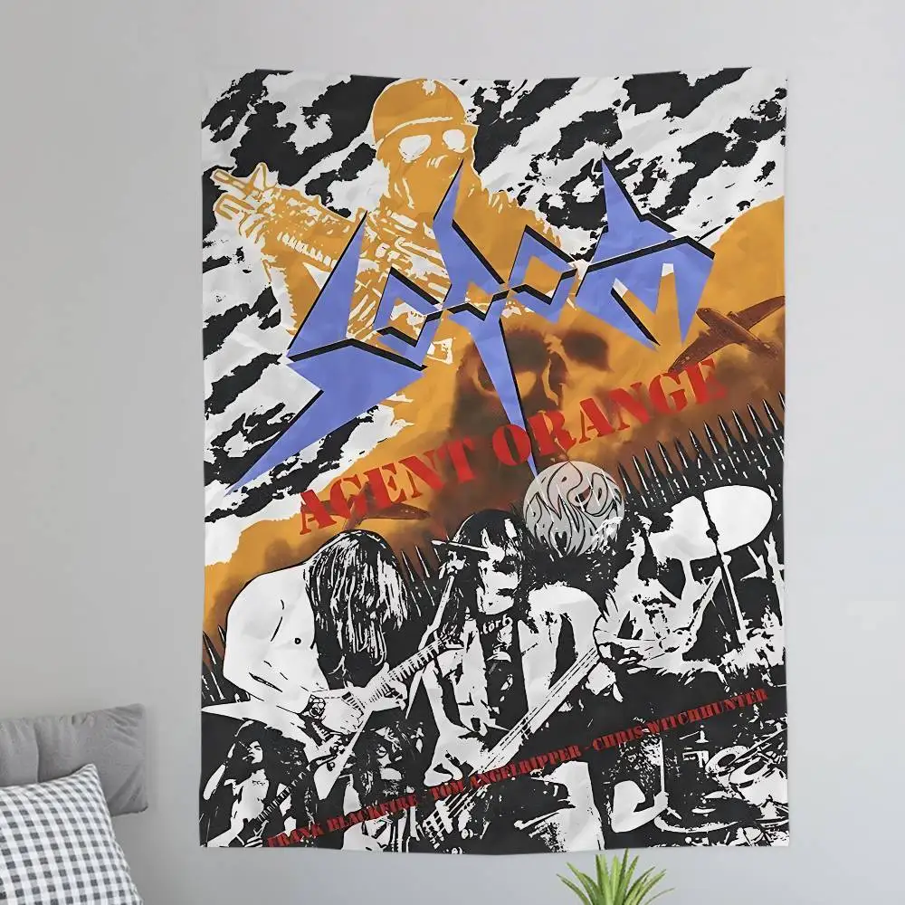 Sodoms Germany Thrash Metal Band Anime Tapestry Hippie Flower Wall Carpets Dorm Decor Cheap Hippie Wall Hanging