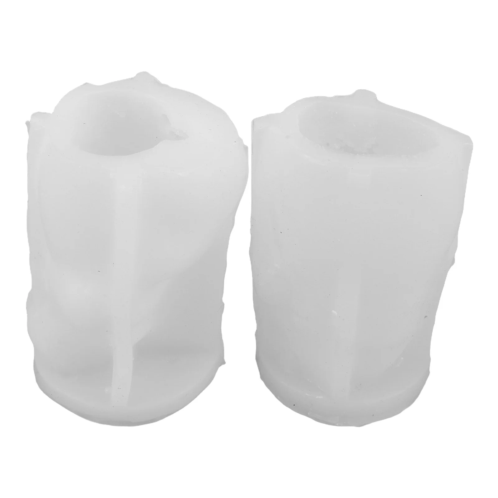 

2pcs Mold Reusable Silicone Snowman Mold For Christmas Diy Wax Resin Crafts 3D Melting Snowman Molds Easy Demolding