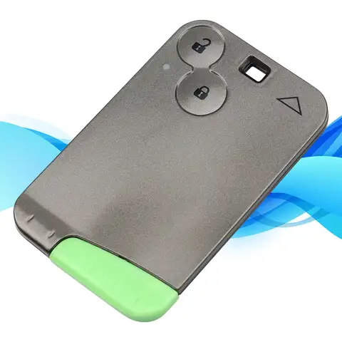 LIXIANG 스마트 카드 Renault Laguna Espace Velsatis 2001-2006 2 버튼 자동차 키 원격 ID46 칩 PCF7947 로고 없음