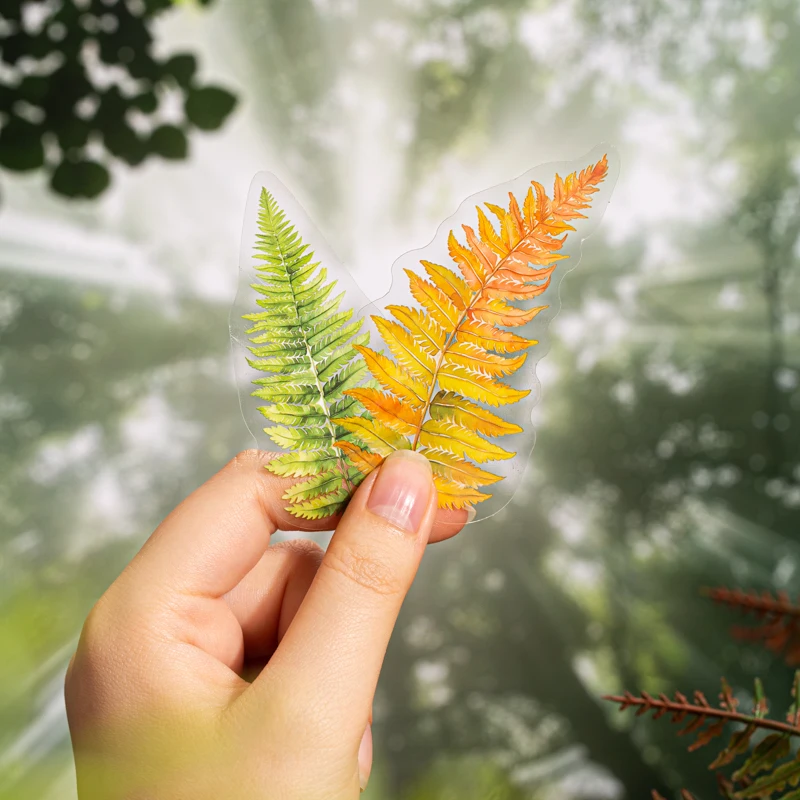 Plant Sticker pack 20pcs Natural plants Transparent Waterproof Grass hand account Decoration Scrapbooking supplies