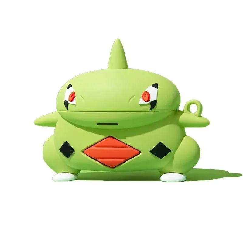 For Airpods Pro 2 Case,3D Pokemon Ball Larvitar Protective Earphone Silicone Anime Cover For Airpods 4 3 2 1 Case Cover Kids view 5