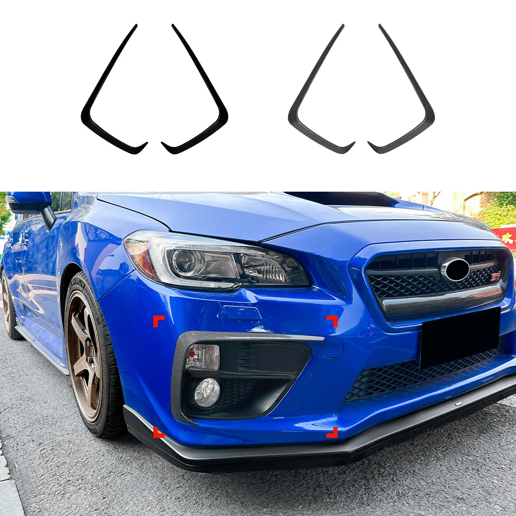 

For Subaru WRX STI VA 2014-2016 Front Bumper Air Vent Wind Guide Blade Cover ABS Plastic Glossy Black Car Styling Exterior Trim