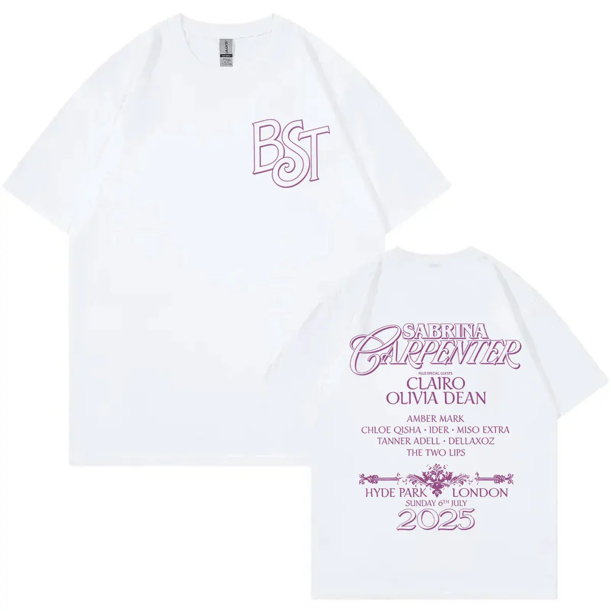 

Singer Sabrina Carpenter Tour 2025 Merch T-shirts Men Women High Street Fashion Trend T-shirt Summer Casual Loose Cotton T Shirt
