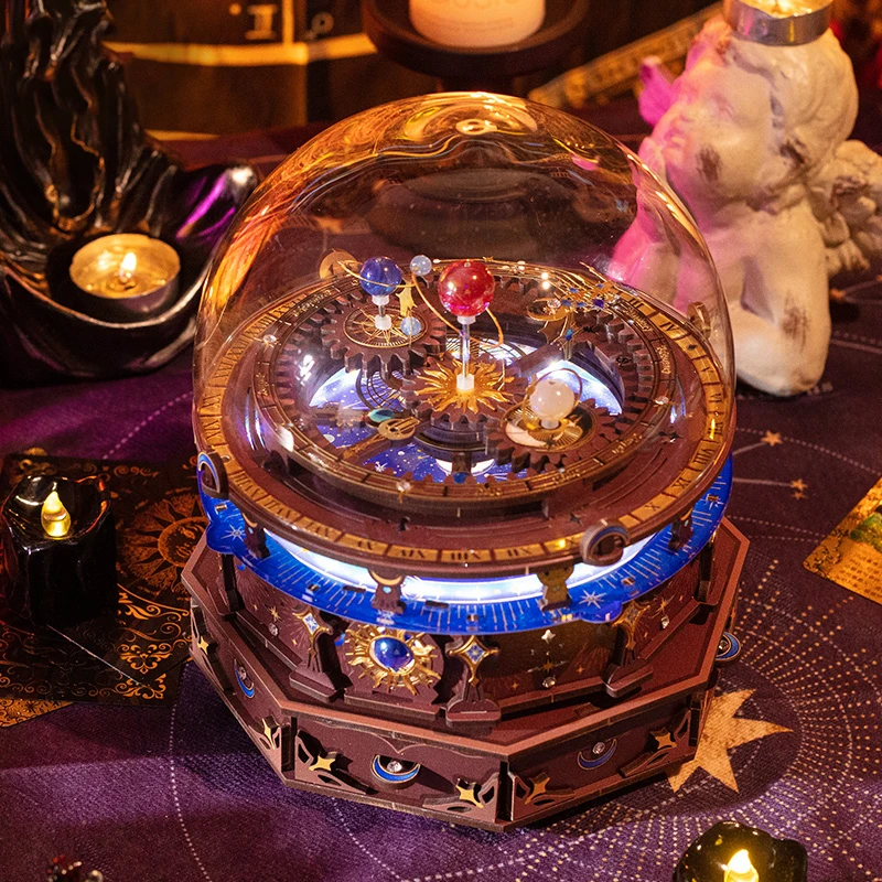 

DIY 3D Wooden Metal Puzzle Miniature Model Building Kits Constellation Universe Assembly Jigsaw Puzzles for Girls Birthday Gifts