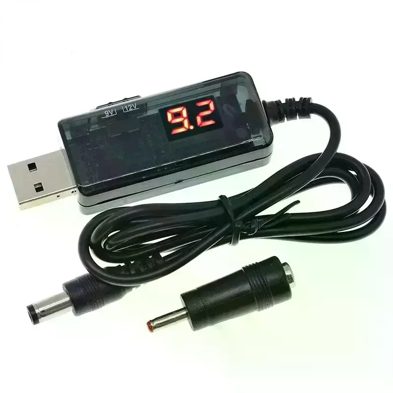USB Boost Converter DC 5V To 9V 12V USB Step-up Converter Cable + 3.5x1.35mm Connecter For Power Supply/Charger/Power Converter