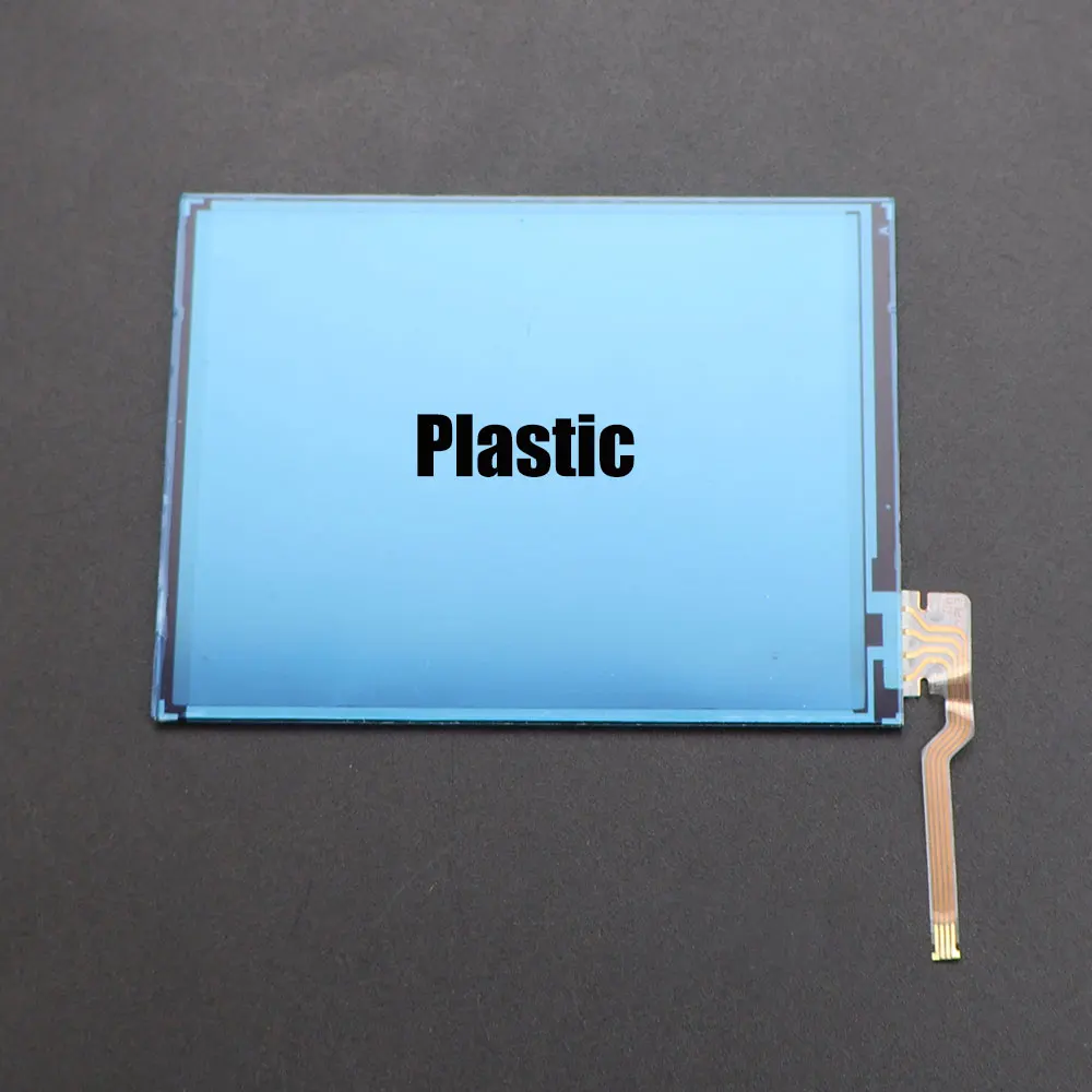 ل 2DS لعبة البلاستيك الزجاج محول الأرقام بشاشة تعمل بلمس عدسة غطاء لوحة أعلى أسفل واضح طبقة رقيقة واقية القلم استبدال