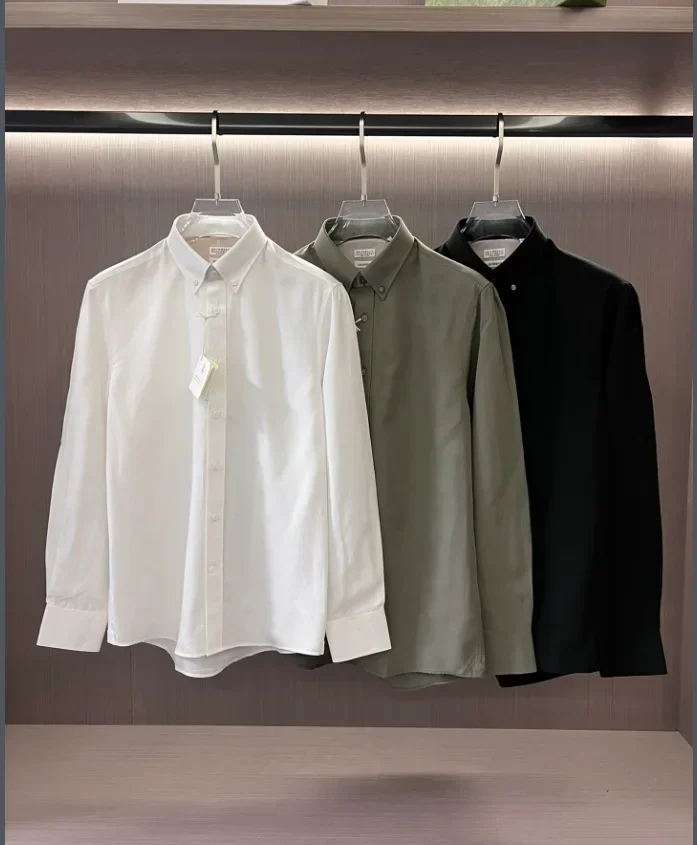 

2024 DIKUShirtSummer New, Business Old Money Tian Si Linen Men's Shirt Size S-xxl
