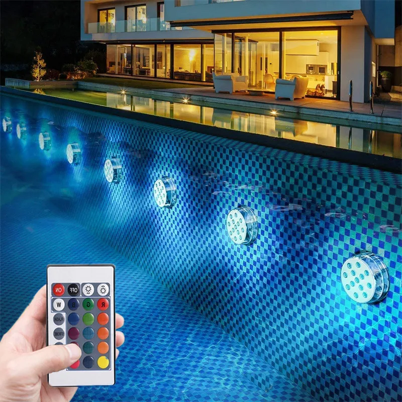 

Underwater Lights RGB 13 LED Submersible Lights Pool Lights Aquarium Lamps for Fountain Pond Pool Vase Fish Tank Wedding Decor