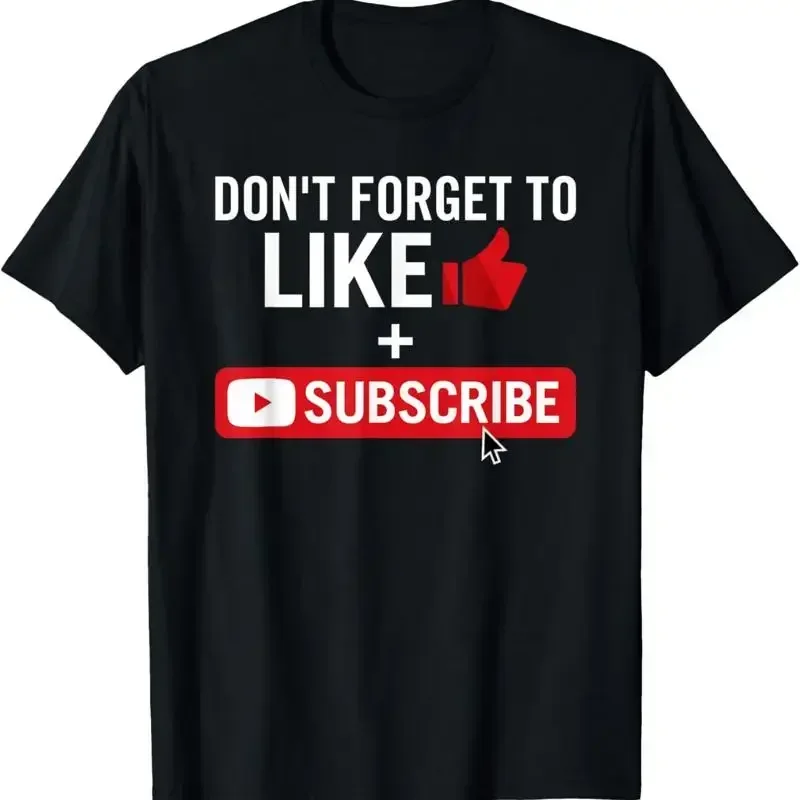 T-shirt pour influenceur sur les réseaux sociaux : Aimer et abonner