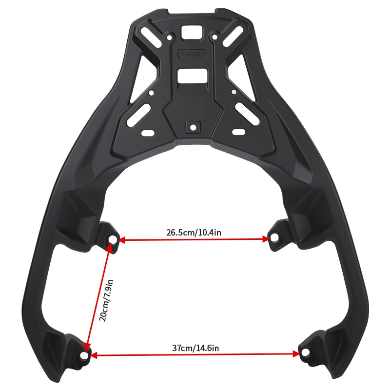 Motorachterbagagerek voor BMW C400 GT/C400X, motorfietsaccessoires speciaal voor VOGE SR4 MAX 350, opbergdoosondersteuning ﻿