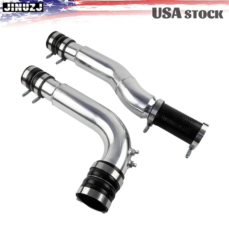 Ladeluftkühler-poliertes Rohrset und Stiefel für 2007,5–2009 Dodge Ram 2500 3500 6,7 l