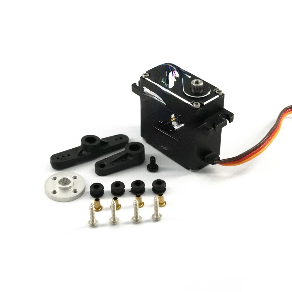 

For 35kg All-Metal Waterproof Large Torque Hollow Cup Digital Steering Gear Suitable for 1:8/1:10 Car Model Robots, Etc.