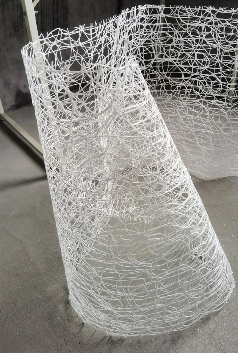 Disorderly Hollow Mesh Fabric White Bird\'s Nest Texture DIY Modeling Design Creative Art Props Decor Dress Designer Fabric