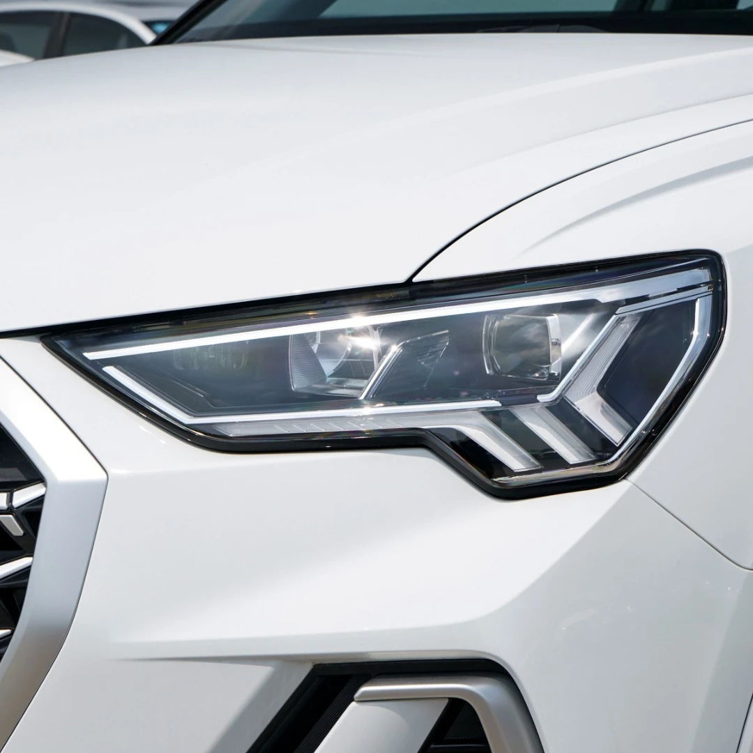 لأودي Q3 2019 2020 2021 2022 2023 2024 Articulos Para Autos استبدال أضواء السيارة شفافة PC قذيفة المصابيح الأمامية العدسات