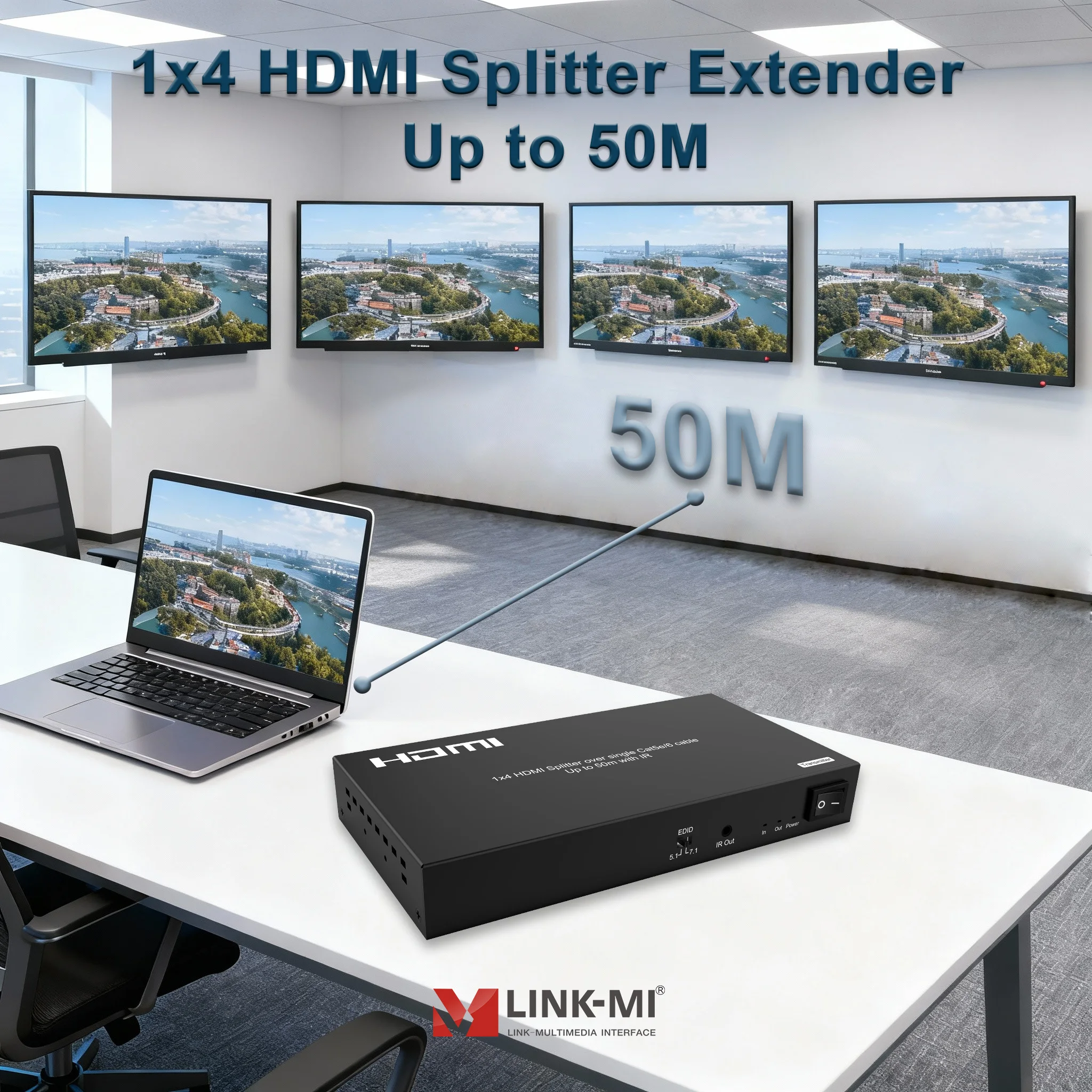 1X4 Hdmi Splitter V… - image