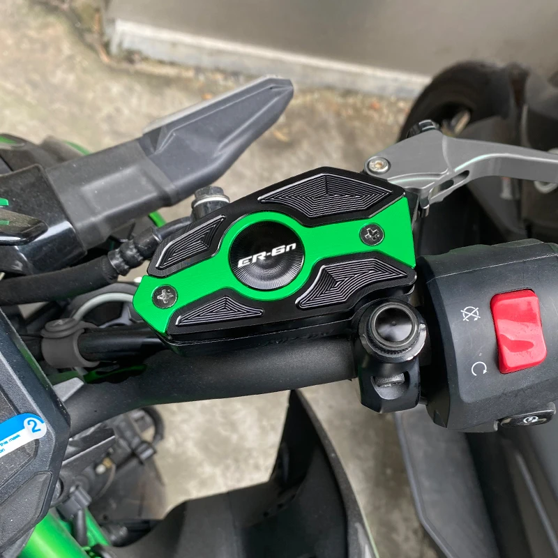 NEW Explosions  For Kawasaki ER6N ER-6N Motorcycle Accessories CNC Front Rear Brake Fluid Reservoir Cover