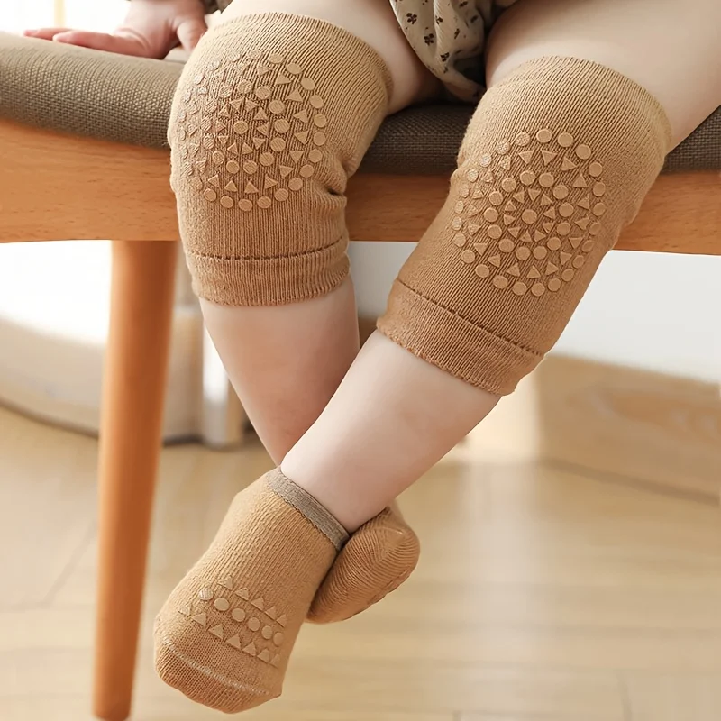 1 Pair Baby Knee Pads | Thin Summer Style Non-Slip Protective Gear for Crawling & Toddling
