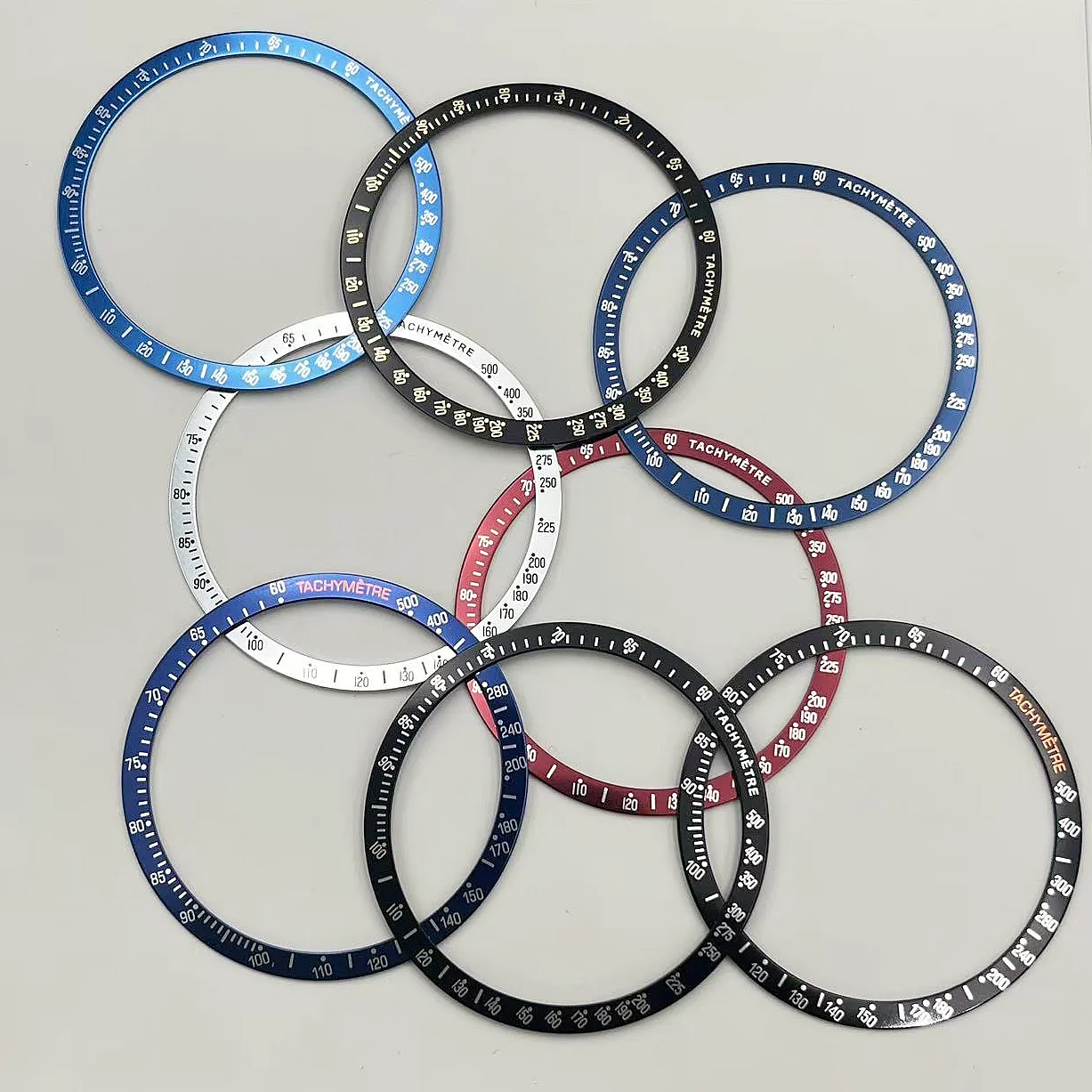 40.5mm*35.2mm Aluminium Watch Bezel Insert Speed Master VK63 Watches Case Watch Ring for Tachymeter Bezel for Speedmaster Watch